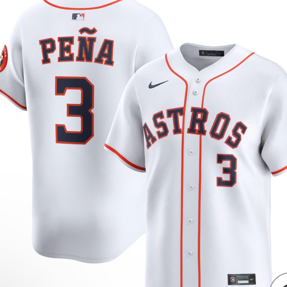 Nike Houston Astros Jeremy Pena Jersey XL